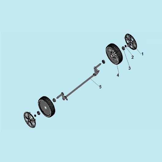 Колеса и ось передних колес Champion LM5131 до 2019г.
